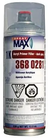 SprayMax Dark Grey 1K Acrylic Primer Filler