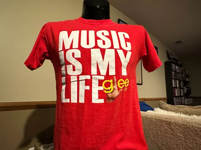 GLEE Live 2010 concert tour shirt Medium Lea Michele Naya Rivera Cory Monteith