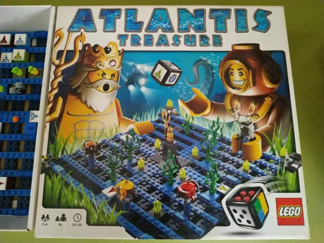 JEU LEGO 3851 Atlantis Treasure Incomplet Bon tat Notices