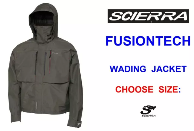 NEW SCIERRA FUSIONTECH Wading Jacket For Game Trout Fly Rod Reel