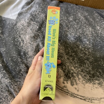 Nick Jr Blue S Clues Big News Read All About It New Vhs Nickelodeon Nick Jr Blue S Clues Big News Read All About It New Vhs Nickelodeon