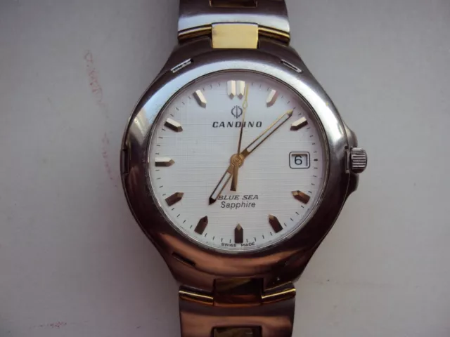 Men's quartz watch Candino Blue Sea  Ref. 1.416.5.0.82 ETA Swiss Made