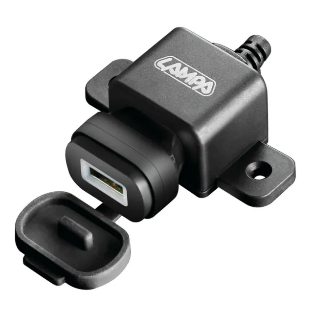 LAMPA Chargeur de Batterie USB Avec Fixation à Vis Et Connecteurs Fourche 12/