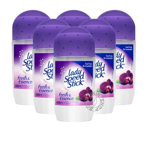 Lady Speed Stick Noir Orchidée Déodorant Roll-On Antitranspirant Valeur Lot De 6