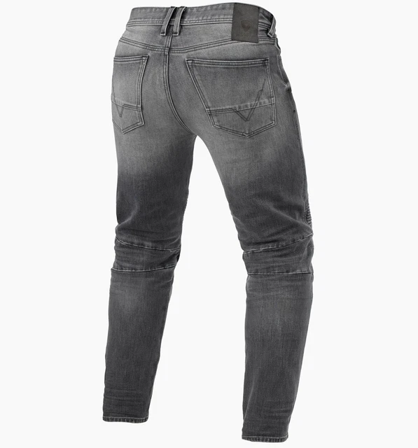 Jeans Moto OJ DARKEN Con Protezioni - Nero, Taglia 54 | Denim Elasticizzato 4 Stagioni, DPI Cat. II, Protezioni CE Ginocchia E Fianchi Incluse