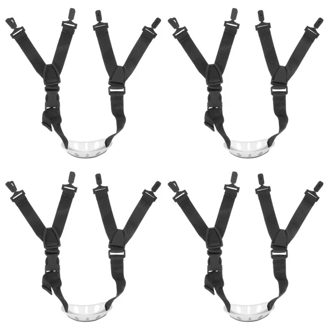 4 pezzi fascia per casco nylon cinghia per mento per casco da hockey cinghia per mento casco regolabile
