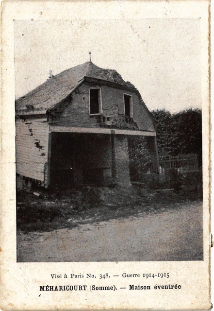 CPA AK Militaire Meharicourt - House Evente (361946)