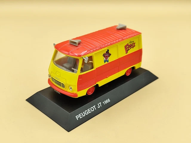 Affichette Revendeur NOREV – Peugeot J7 Car – Échelle 1/43 – Publicité Garage (occasion)