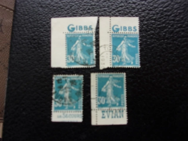 FRANCE - timbre yvert/tellier n° 192b x4 obl (A66)