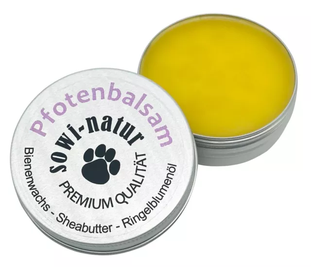 Pfotenbalsam für Hunde - Bienenwachs Sheabutter Ringelblumenöl - 100 % natürlich