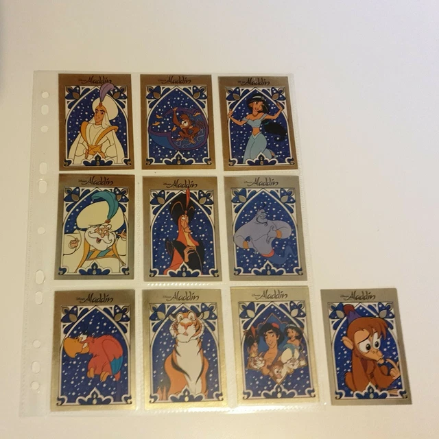 DISNEY ALADDIN TRADING Card Sticker Chase Set 1-10 (Panini, 1993) £4.99 ...