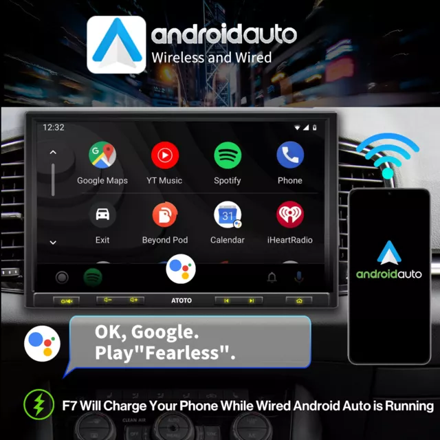 ATOTO F7XE 10 Pollici DAB/DAB+ Autoradio 1 Din GPS Wireless Carplay&Android Auto 3