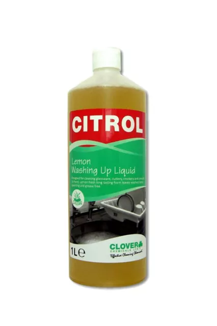 Clover Citrol Lemon Washing Up Liquid 1L