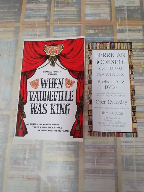 When vaudeville was king soft shoe stroll down forget-me-not lane Charles Norman