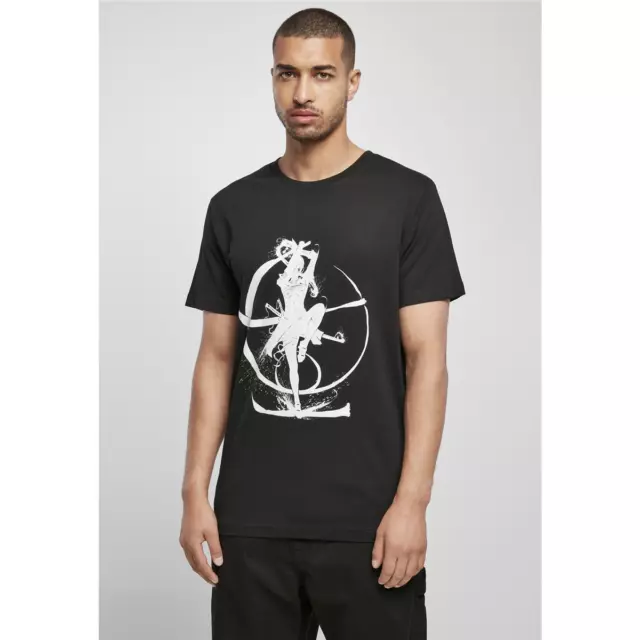 Mister Tee Bianco Samurai Té Maglia Top T Shirt Anime Stampa Giappone Comic Uomo