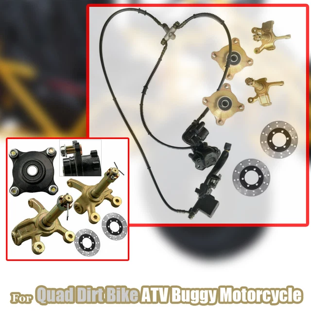 4 Stud Front Wheel Hub Steering Knuckle Spindle Brake Disc for ATV Quad Go Kart