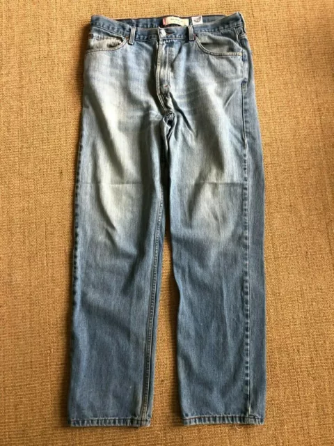 LEVI STRAUSS Men 550 Relaxed  Fit 100% Cotton Denim Jeans 36x34 Pants