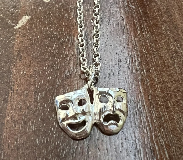 comedy tragedy pendant comedy tragedy pendant