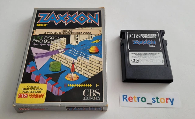 Jeu ColecoVision CBS - Zaxxon - Bon état - Cartouche Uniquement