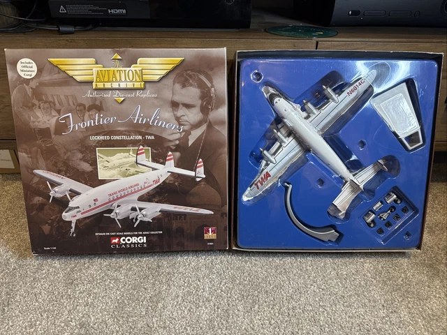 Corgi 1:144 - Miniatura De Veículo Militar - Lockheed Constellations Usaf Arquivo De Aviacao