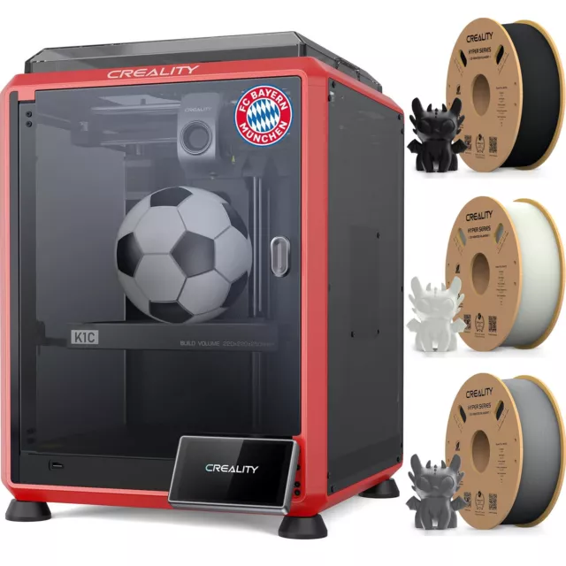 Upgrade K1! Creality K1C 600 mm/s Hochgeschwindigkeits 3D Drucker mit KI-Kamera