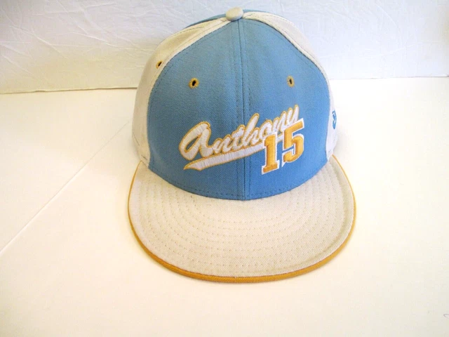 NBA Denver Nuggets Anthony 15 New Era 59 Fifty Fitted Sz 8 Embroidered Hat Cap