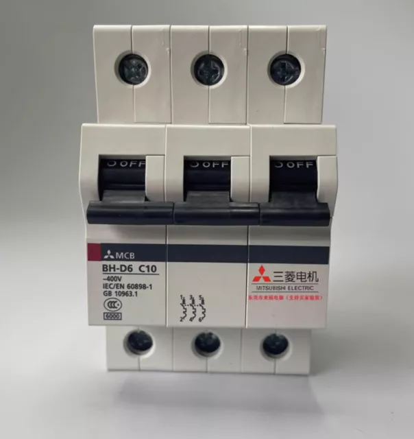 Mitsubishi Miniature Circuit Breaker BH-D6 3P C10