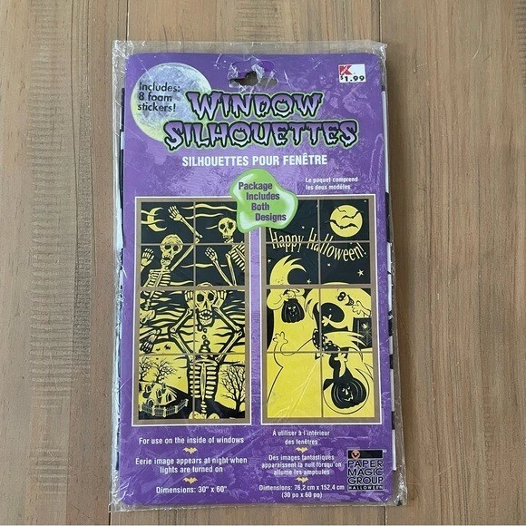 KMART 2000 Y2K Window Silhouette Vintage Unopened Halloween Decoration