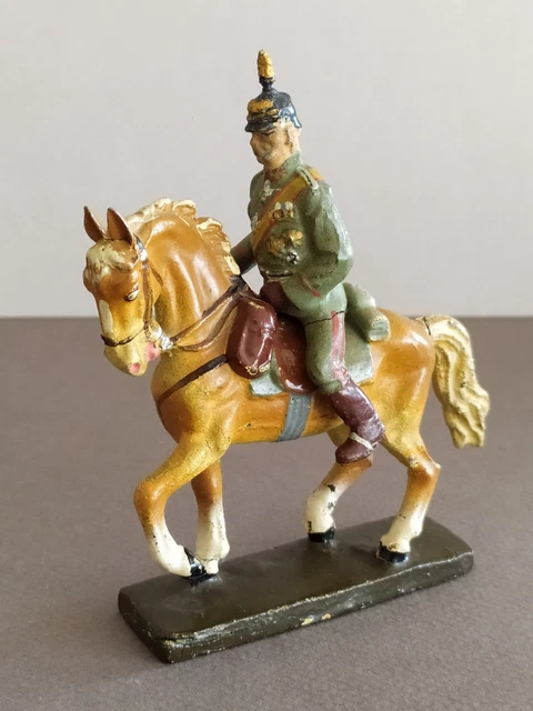 Figurine Durso Farwest Bandit Masqué – Composition époque Elastolin Linéol – 9 Cm