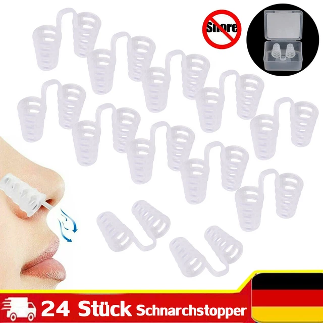 24x Antischnarch Nasenclip Nasenspreizer Schnarchstopper Hilfe Anti Schnarchen