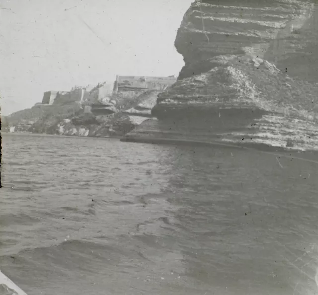FRANCE CORSE c1930 Photo Vintage Plaque de verre V35L7n6