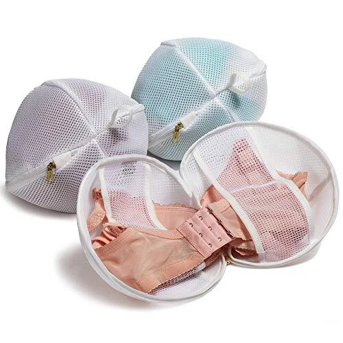 Set Of 3 3 Medium Bra Bags Fits Ad Cup Delicates Laundry Bags Bra Fine Mesh Was
