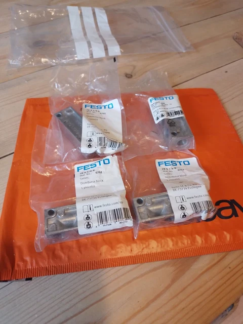 Blocco Distributore Festo Fr-4-1/8-B Ident 6701 Lotto Di 4 Sacchetti Stock