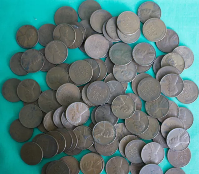 100 Coin Lot Lincoln S Mint Copper Wheat One Cent Penny Assorted Date 1c SanFran