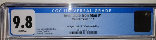 Invincible Iron Man 1 (2017) CGC 9.8!! AMALGAM COMICS VARIANT!! RIRI !!  SCARCE! 2