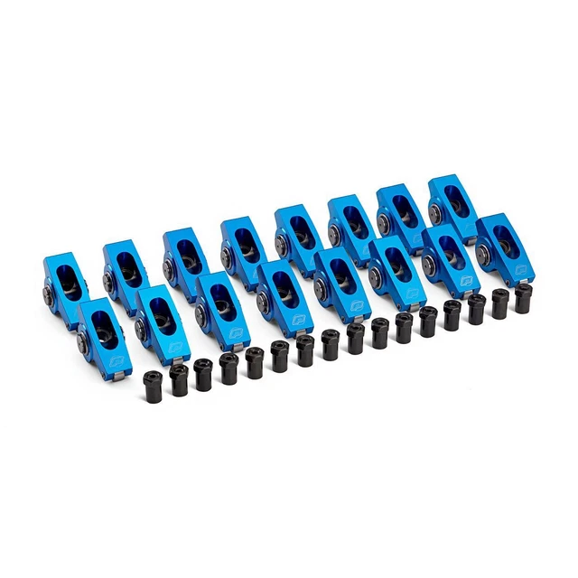Proform 66861C Engine Roller Rocker Arm Set; 1.73 Ratio 7/16 Stud; Extruded; Fit