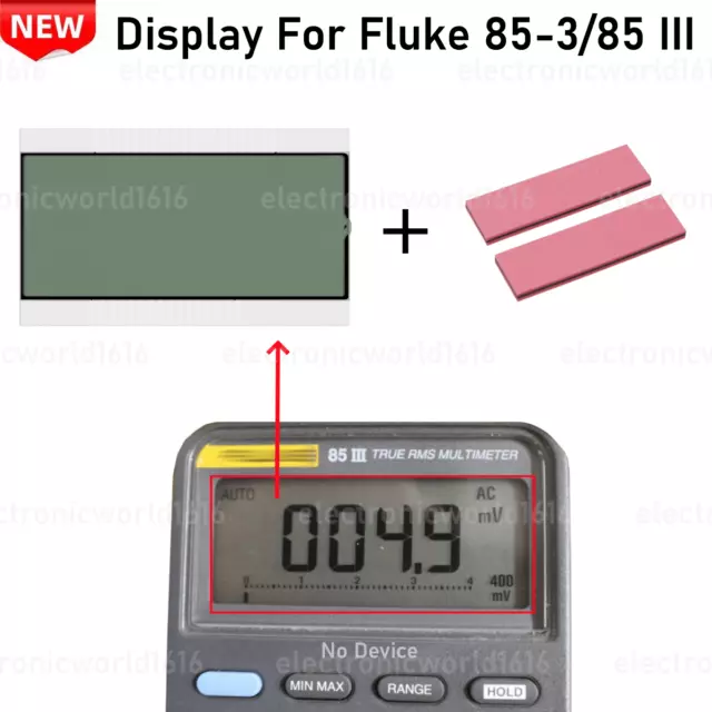 Per Fluke 85-3/85 III TRMS multimetri LCD parti riparazione schermo con kit NUOVO