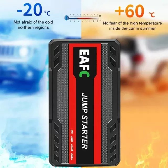 Auto Starthilfe Jump Starter Booster Akku Schnellladegerät 600A Up to 3L Gas 2