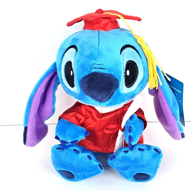 DISNEY STITCH GRADUATION Plush 6 Inch Red Cap and Gown with Diploma 19