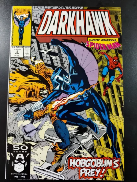 ⭐️ DARKHAWK #2 (direct) (vol 1) (1991 MARVEL Comics) VF/NM Book