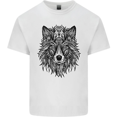 Mandala Tribale WOLF TATTOO Kids T-shirt per bambini