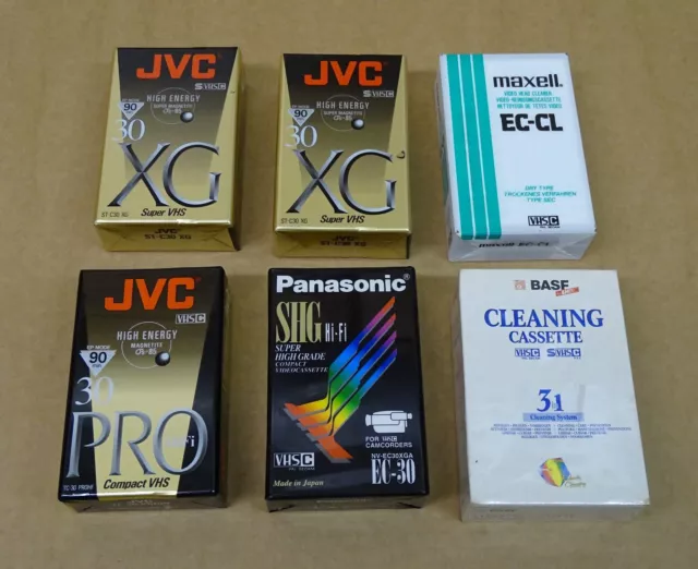 S VHS C  Camcorder Videokassetten JVC