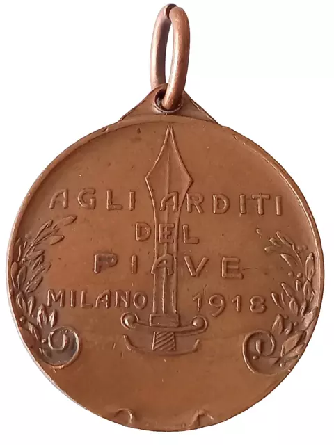 Medaglia  Militare Reparti D'assalto  Gli Arditi Del Piave 1918 Ww1