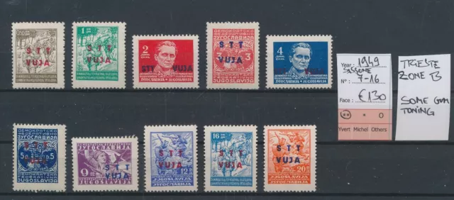 BV22471 Yugoslavia 1949 Trieste overprint fine lot MNH cv 130 EUR