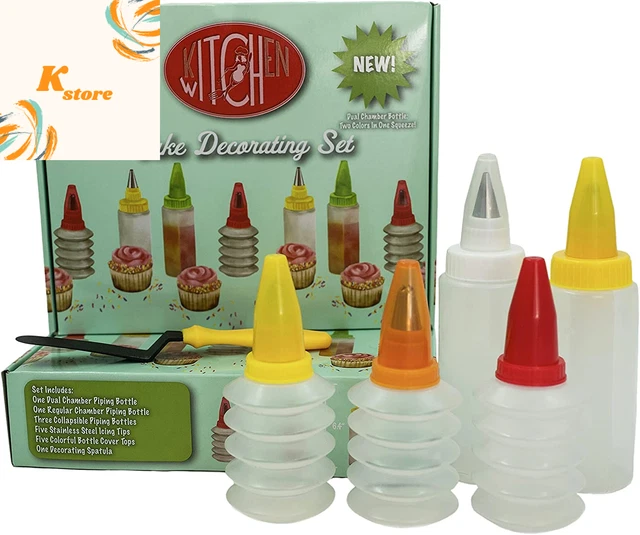 Kit de botellas de hielo de 11 piezas de cocina bruja con puntas decorativas de acero inoxidable. I