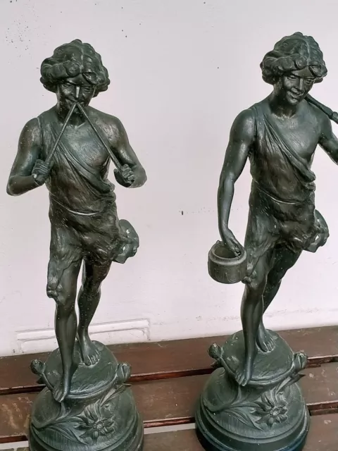 Pair Of Spelter figures