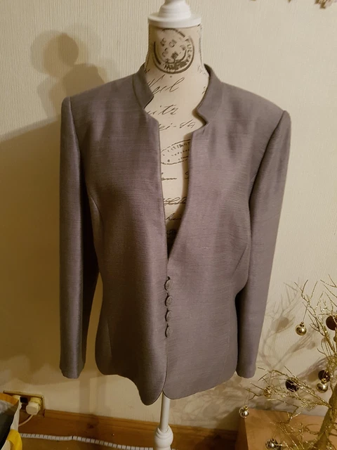 silver grey dress jacket for wedding Silver Gray Shawl Lapel Jacket – Allure Bridals