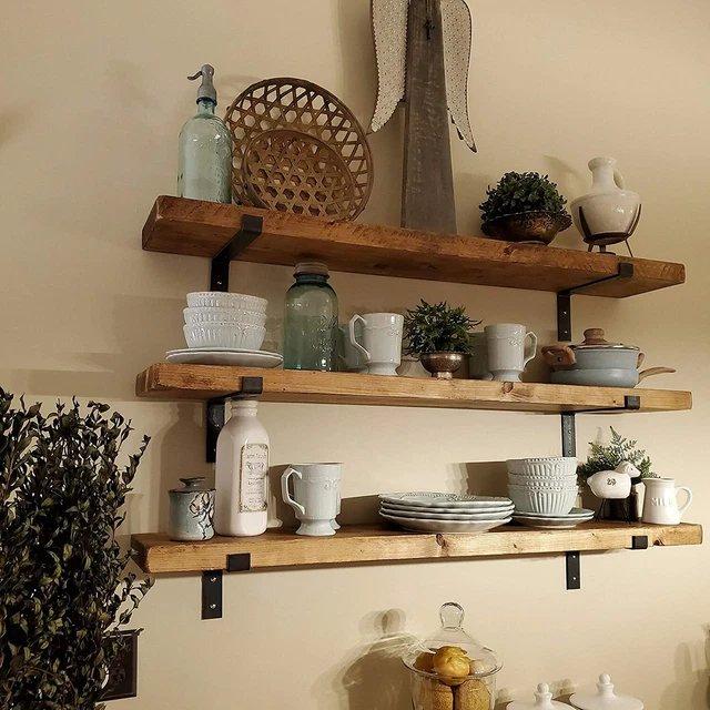 2x/4x Shelf Brackets Heavy Duty Metal Wall Mounted Brackets Shelving Support New