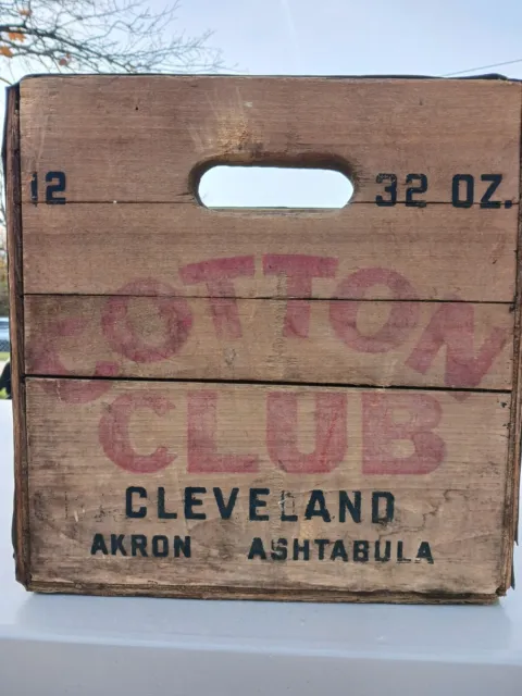 Wooden Soda Pop Crate Cotton Club