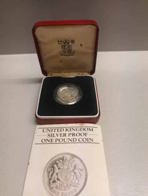 United Kingdom Silver Proof £1 Coin  F/11